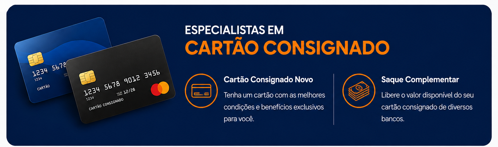 Especialistas em cartão consignado: cartão consignado novo e saque complementar